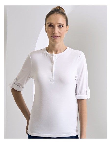 PRE-PR318-Womens Long-John Roll Sleeve Tee 2